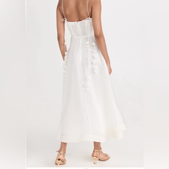 Zimmermann — Wonderland Corset Midi Dress — Size, 1 — Color, Ivory — Like New - Picture 2 of 9